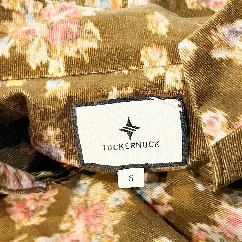 Tuckernuck Hazel Bouquet Corduroy Clifton Mini Dress Brown Small