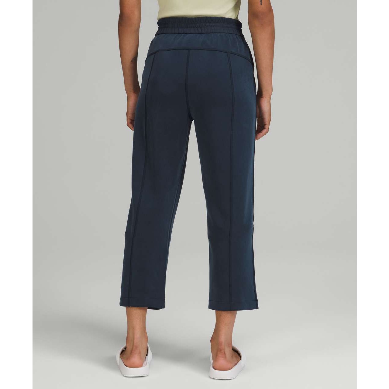 Lululemon Softstreme High-Rise Straight Leg Crop Pants True Navy Blue 16