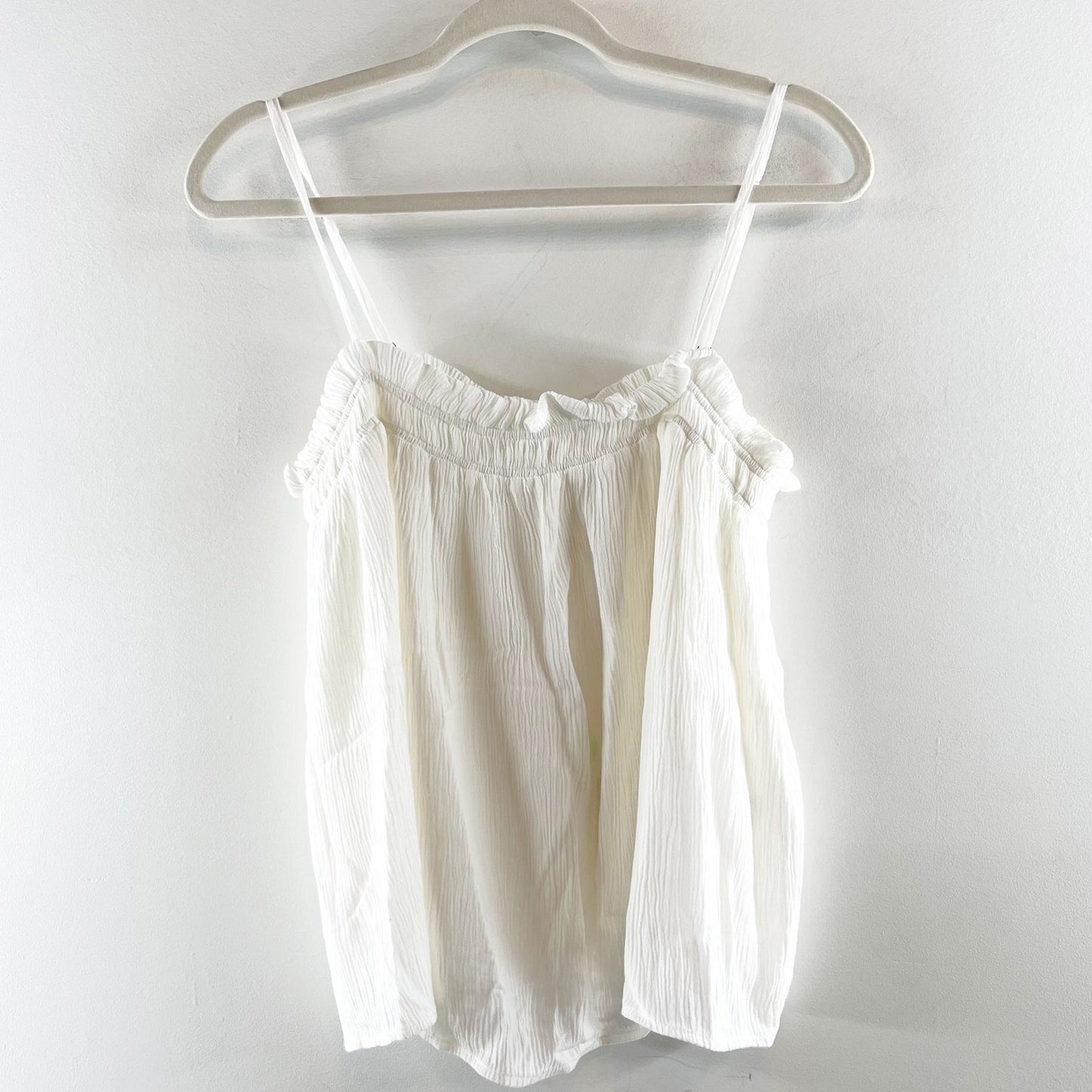 Z Supply Stacey Babydoll Cami Tank Top White Large
