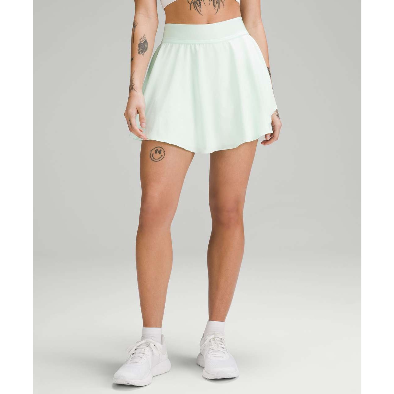 Lululemon Court Rival High-Rise Skirt Long Mint Moment Green 2
