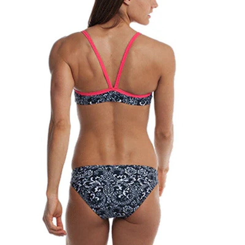 EQ Swimwear Passion Bikini Top & Maverick Bikini Bottom Tahitian Black Floral XL