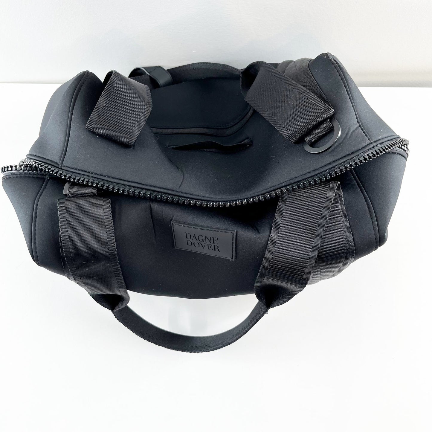 Dagne Dover Landon Neoprene Duffel Travel Bag Black Onyx Medium