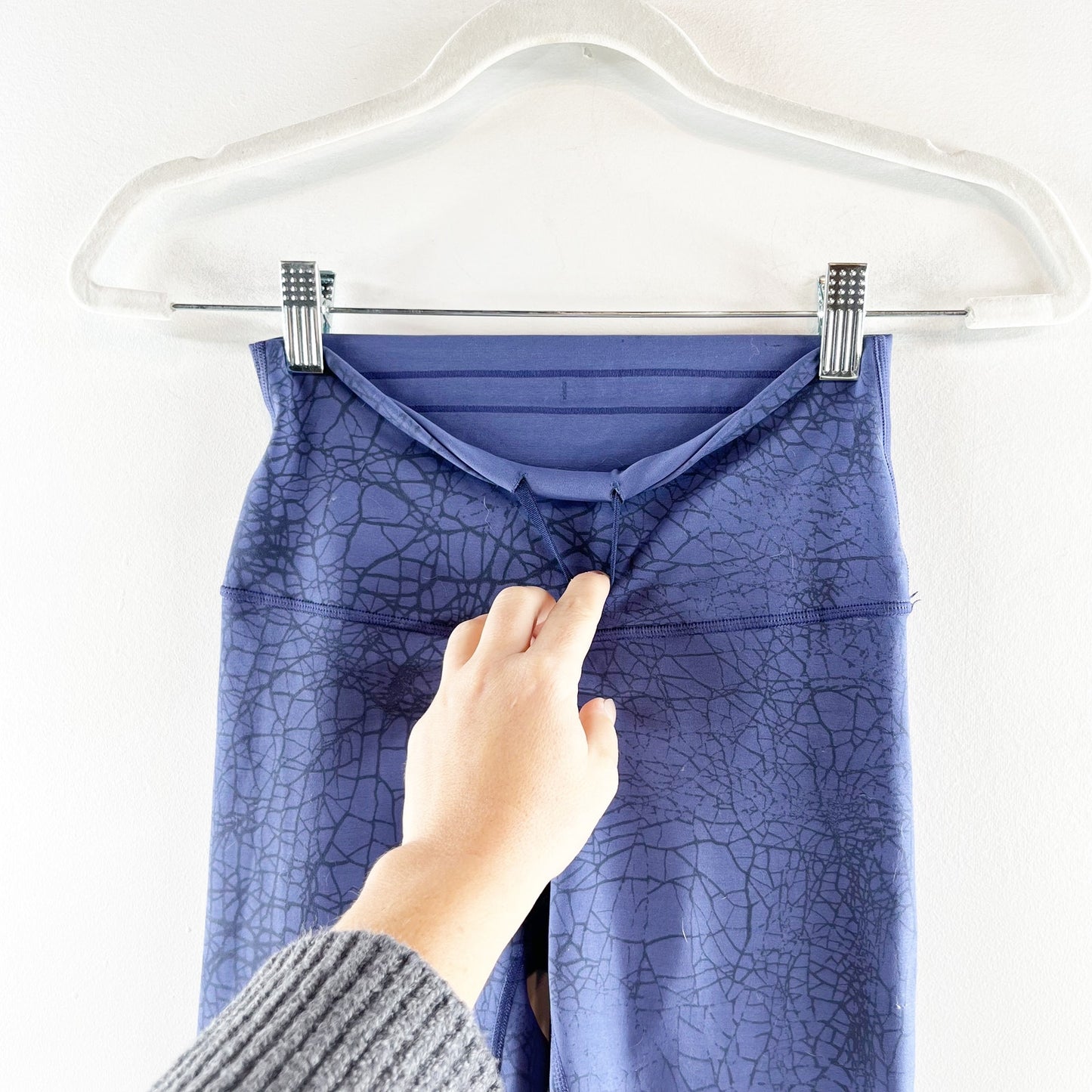 Lululemon Wunder Train High-Rise Tight 25" Thread Dye Night Sea Black Blue 4