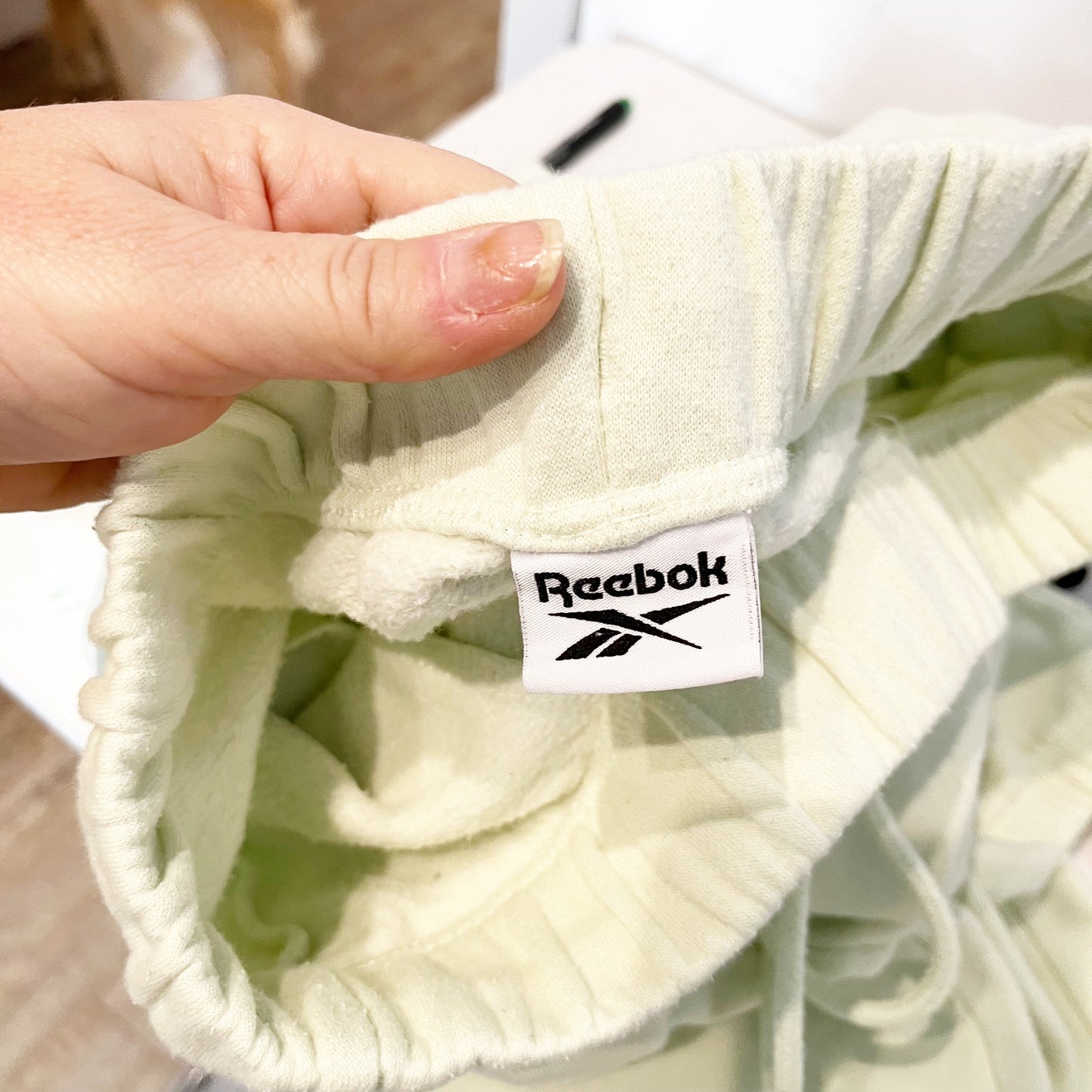 Reebok 1/2 Zip Pullover Sweatshirt Jogger Sweatpants Matching Set Green XS