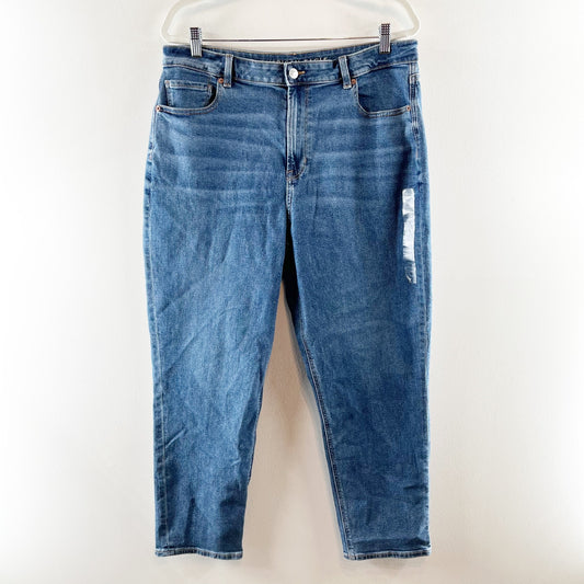 American Eagle High Rise Mom Jeans Medium Wash Blue 16