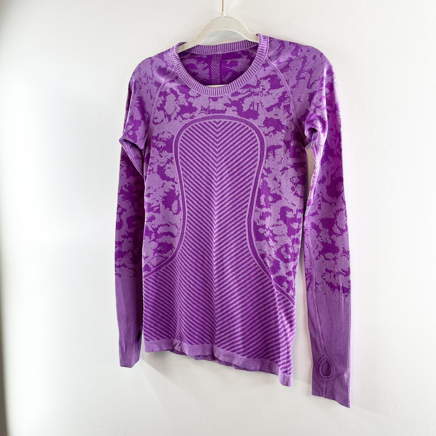 Lululemon Swiftly Tech Long Sleeve Crew Heathered Tender Violet Purple 6