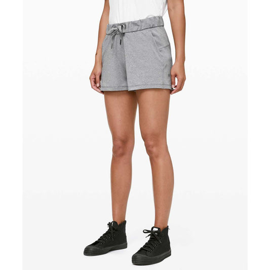 Lululemon On The Fly Shorts 2.5" Heathered Gray 4