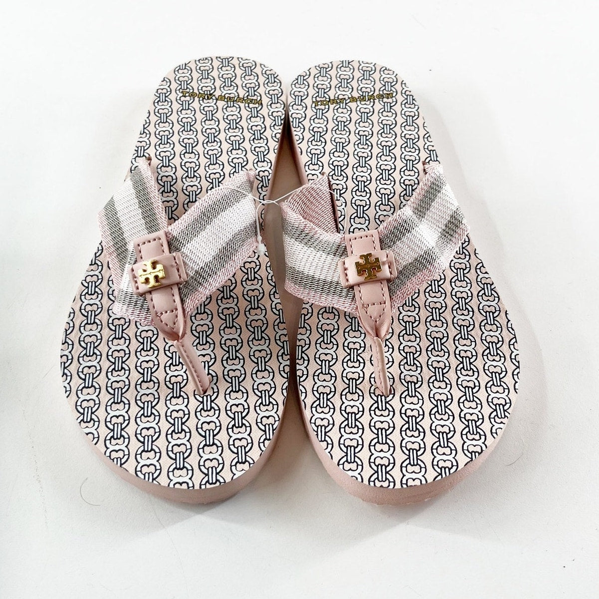 Tory Burch Gemini Link Flip Flop Sandals Coastal Pink 8