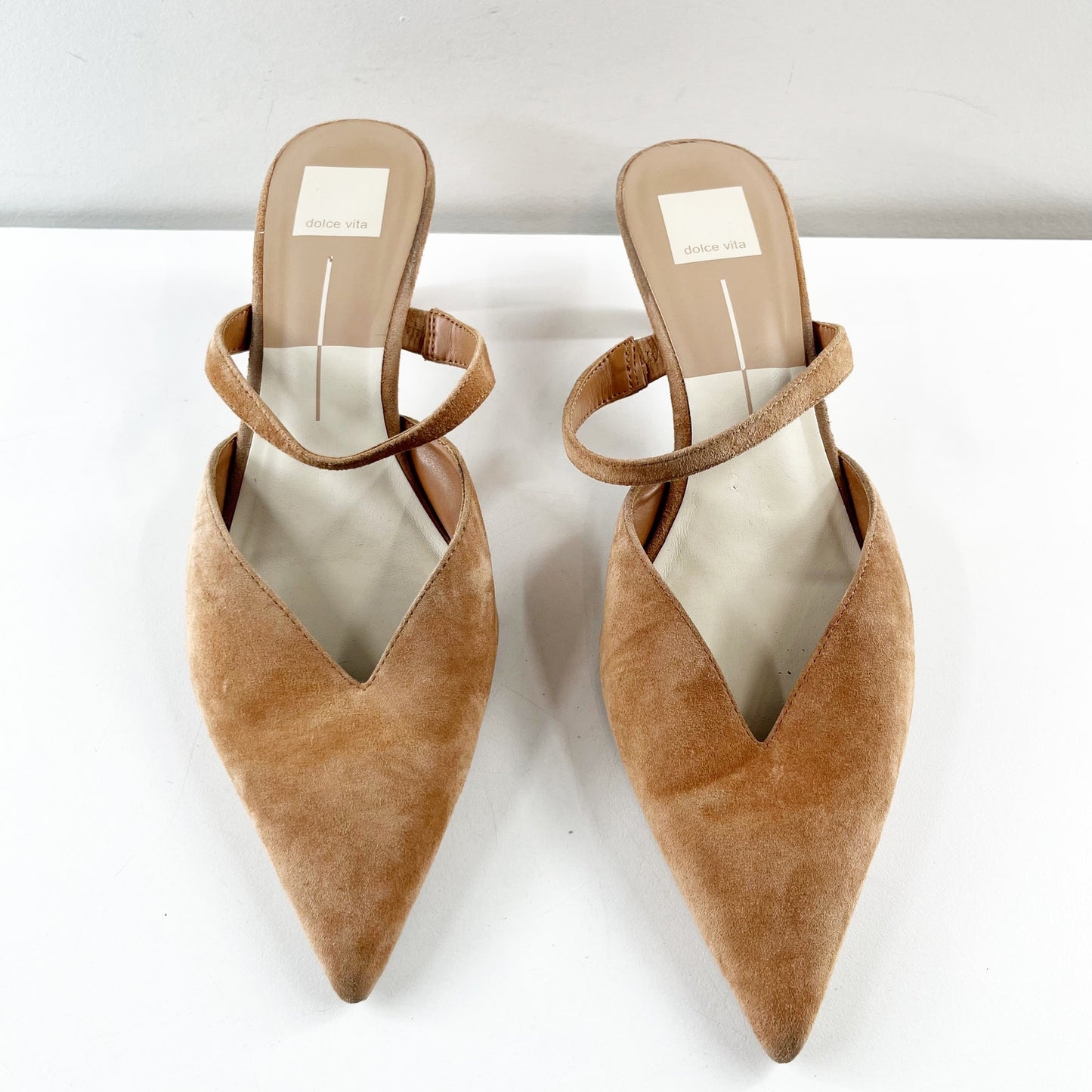 Dolce Vita Kanika Mule Kitten Heels Tan 10