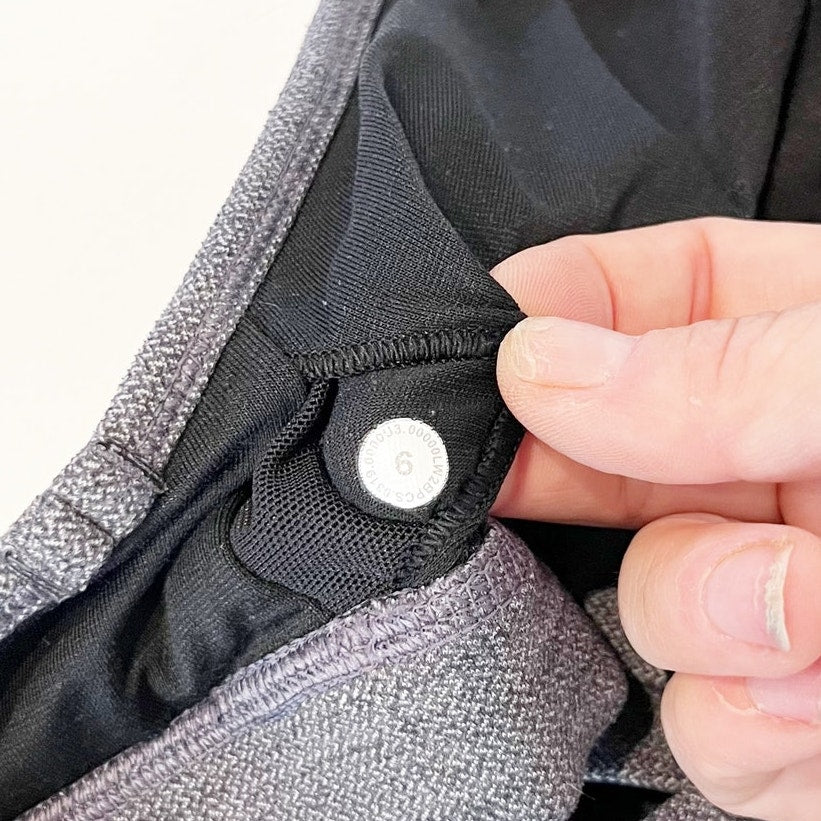 Lululemon Flow Y Bra Nulu Mini Heathered Herringbone Heathered Black White Black