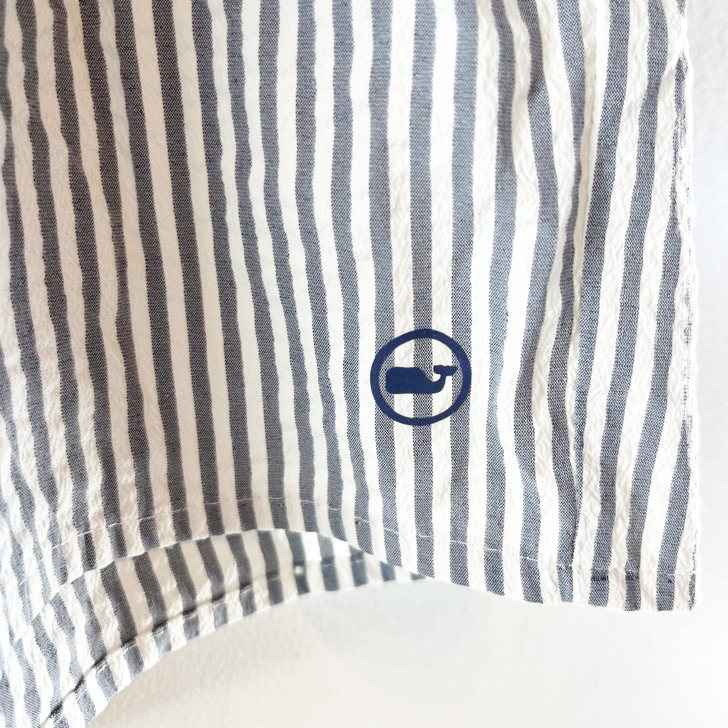 Vineyard Vines Seaside Harbor Seersucker Striped Shorts Blue White Medium