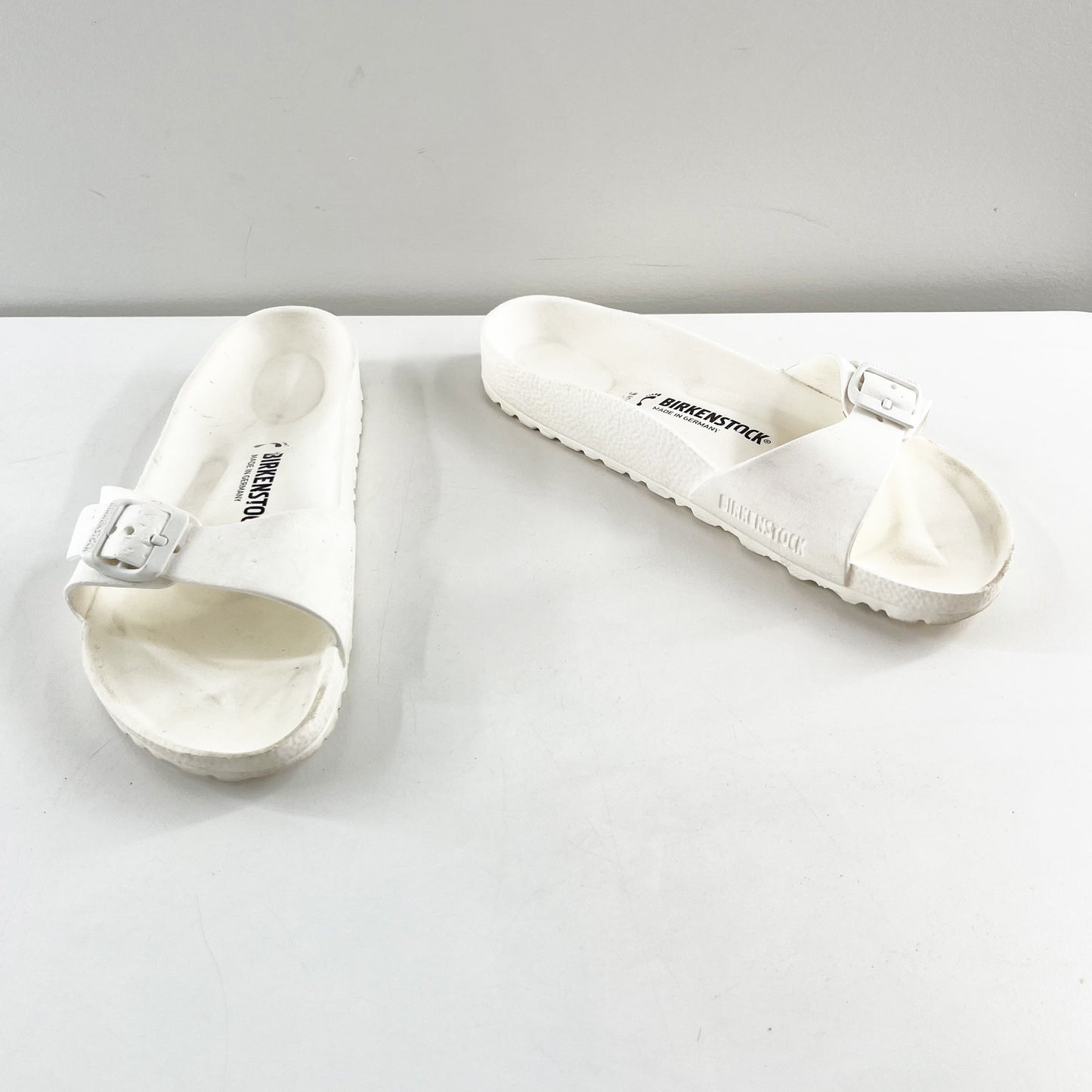 Birkenstock Madrid Eva Buckle Slide Sandals White 38 / 7