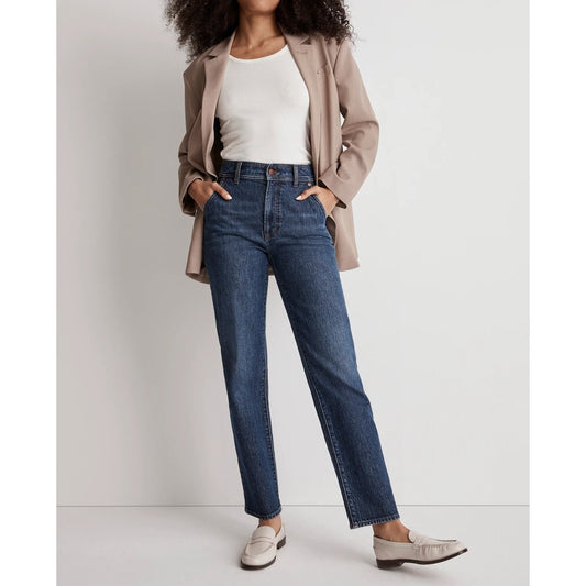Madewell High Rise The Perfect Vintage Straight Leg Jeans Stanhill Wash 29 / 8