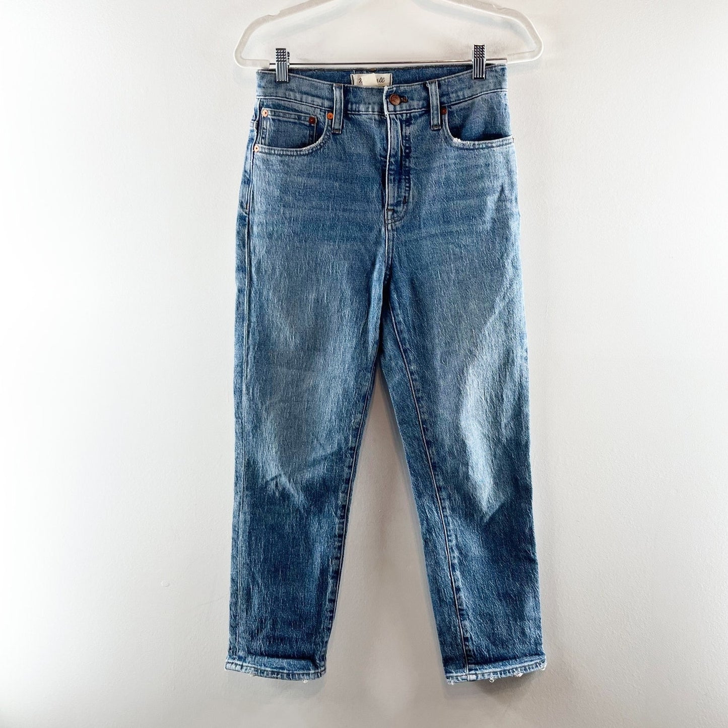 Madewell High Rise Classic Straight Leg Jeans Blue 26