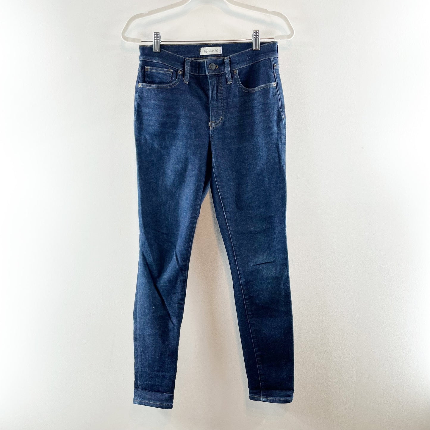 Madewell Mid Rise 9" Skinny Jeans Dark Wash Blue 28 / 6