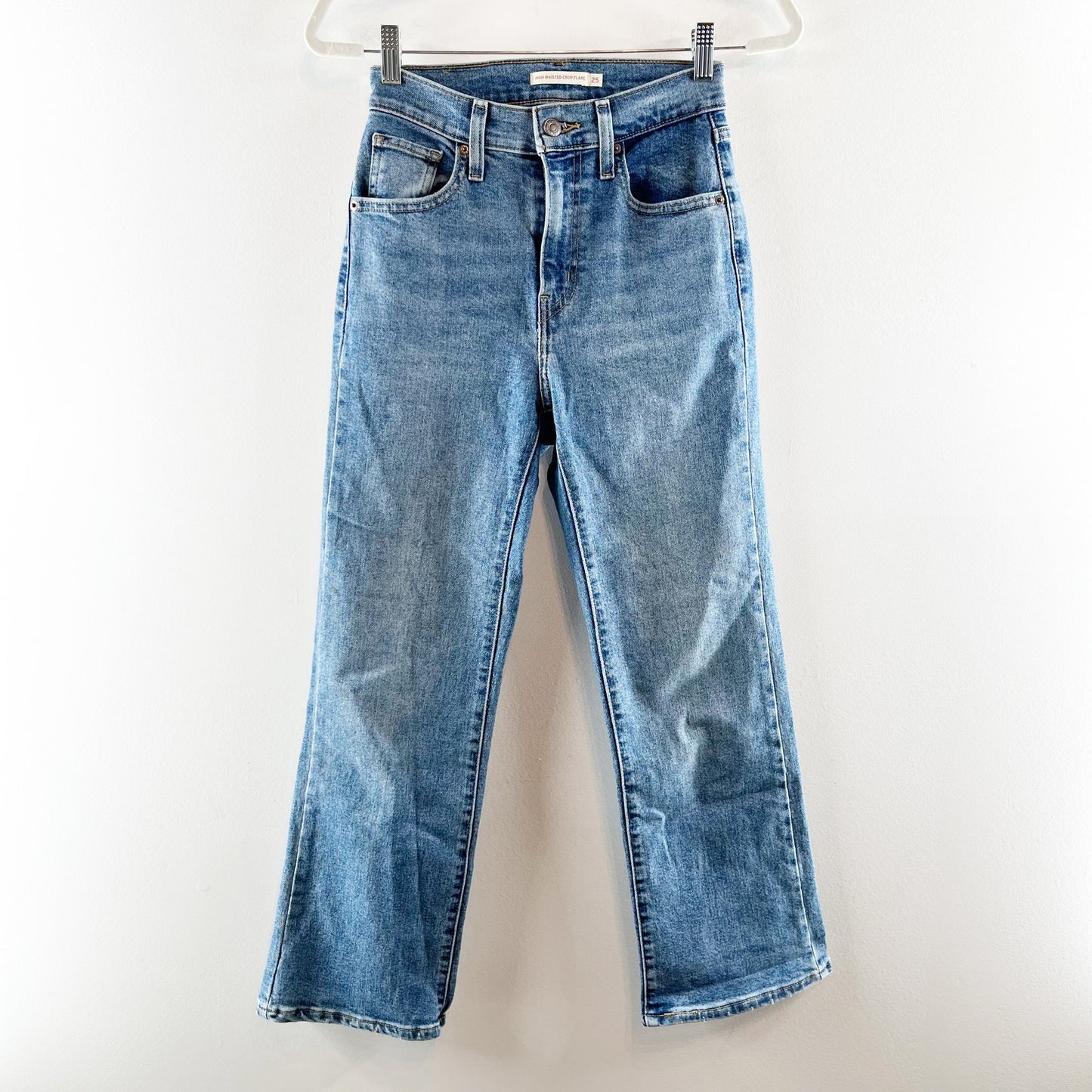 Levi's High Waisted Crop Flare Leg Jeans Blue 25 / 0