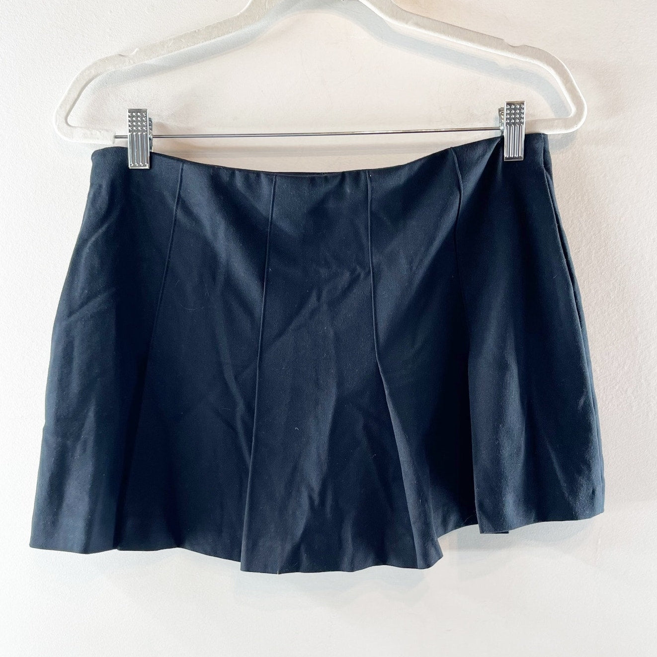Abercrombie Pleated Mini Skirt Skort Black Small