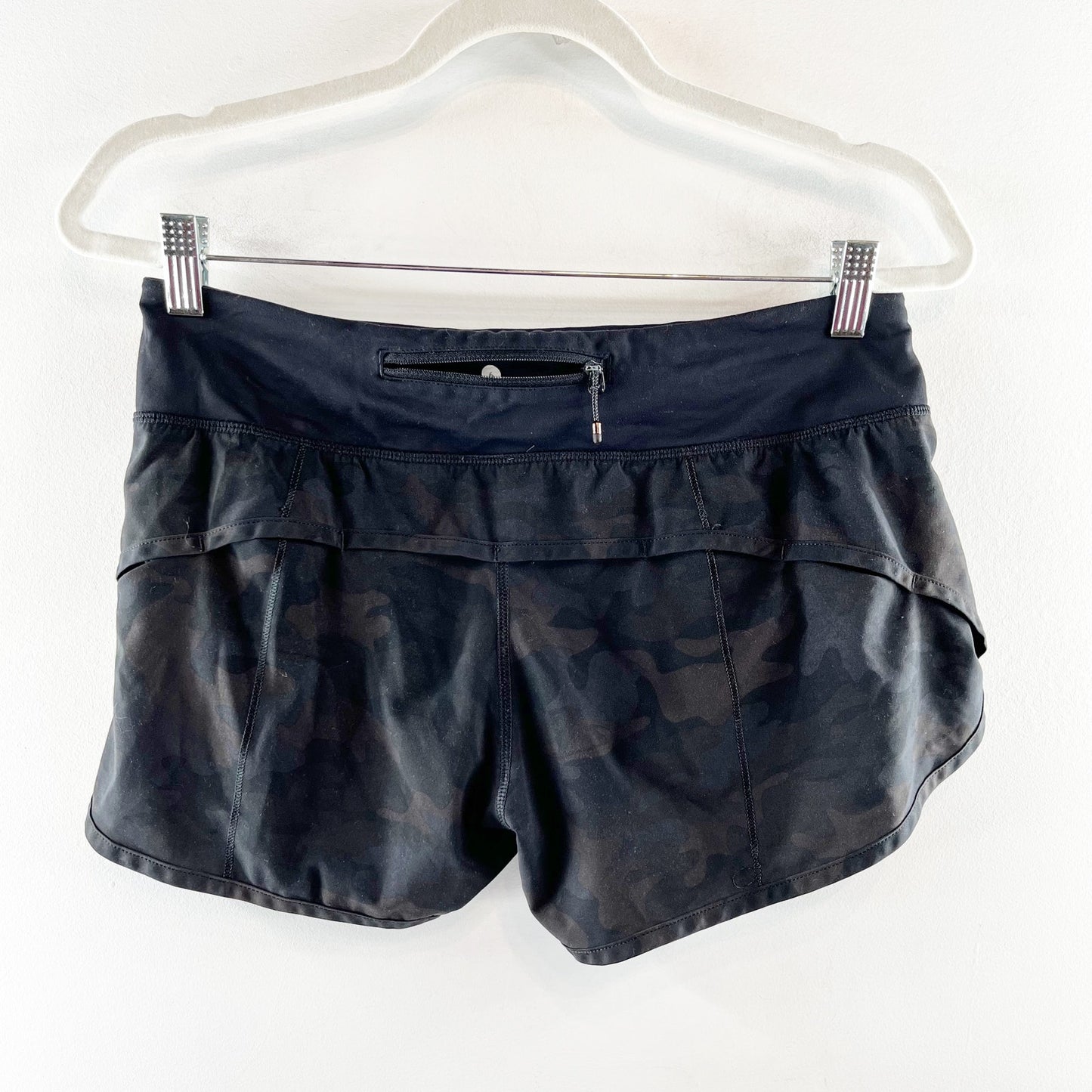 Lululemon Speed Up Short High-Rise 2.5" Heritage 365 Camo Deep Coal Multi Black