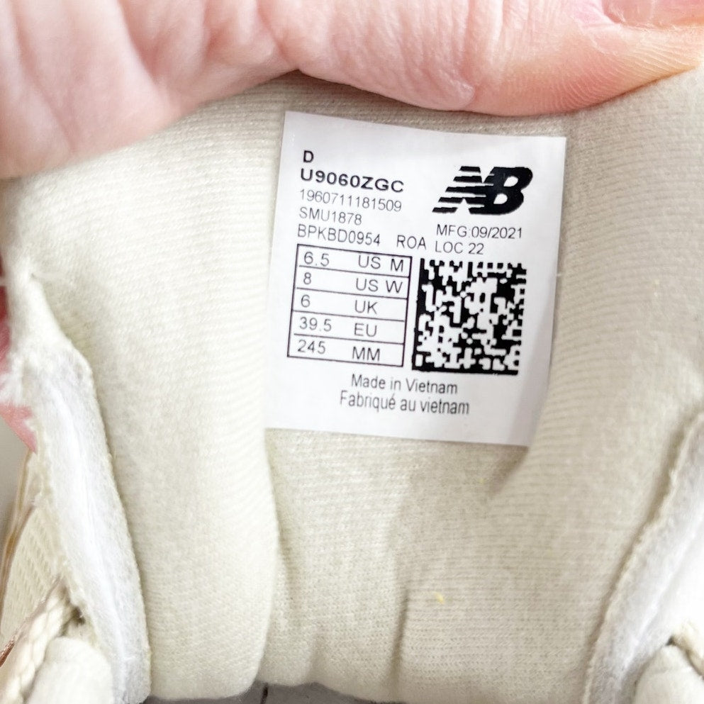 New Balance 9060 Chunky Trainer Sneakers Bone Sparrow 6.5 Women's