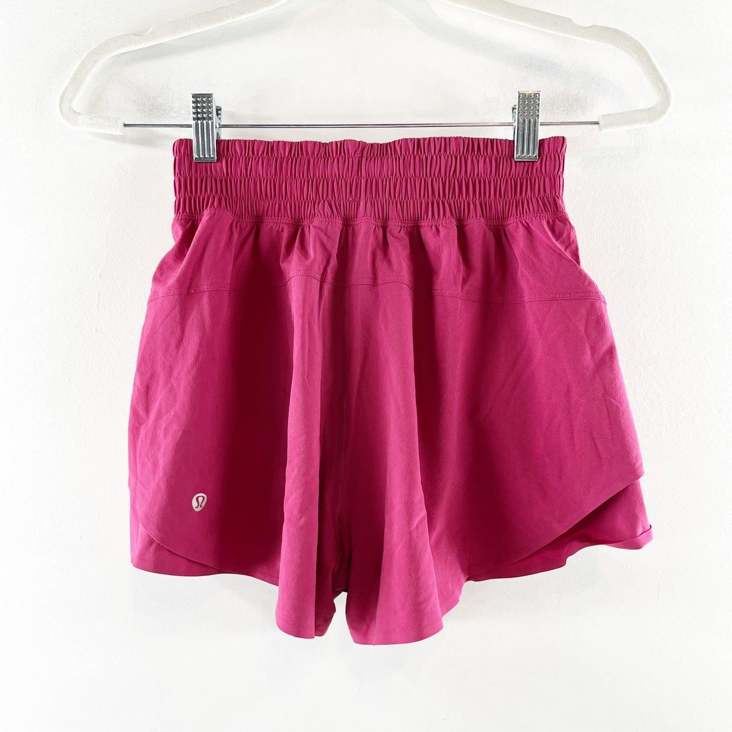 Lululemon Shake it Out High Rise Running Shorts 2.5" Magenta Smoke Maroon XXS
