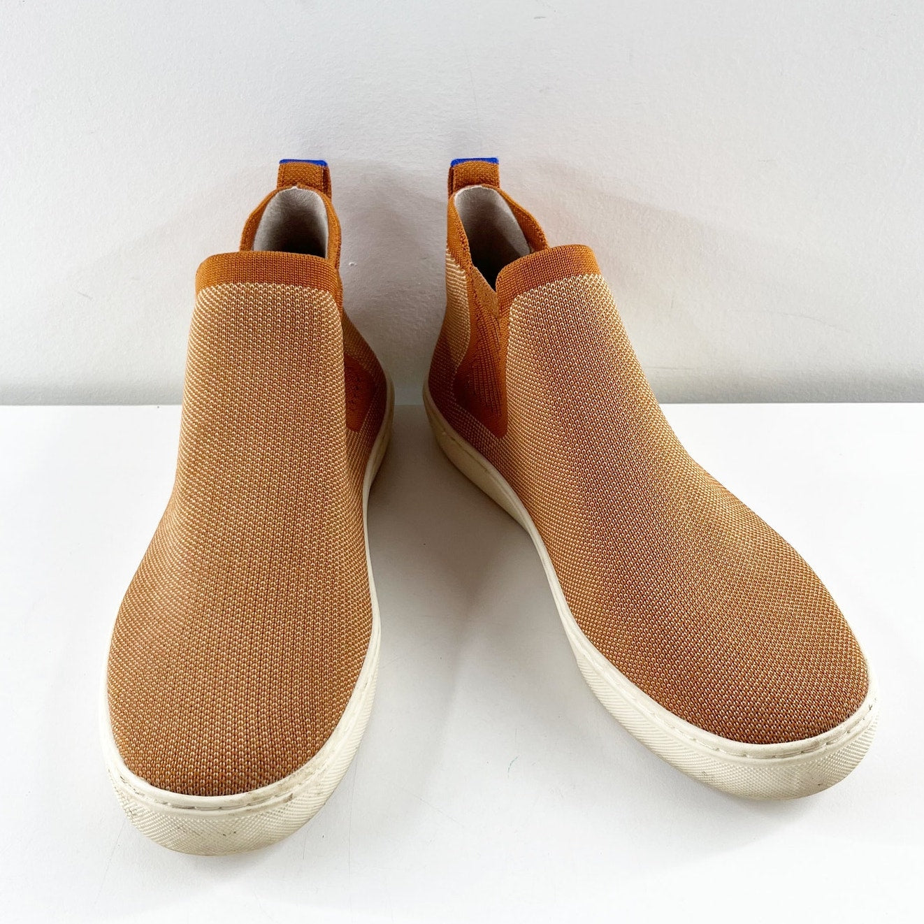 Rothy's Chelsea Pull On Bootie Sneakers Fawn Brown 8.5
