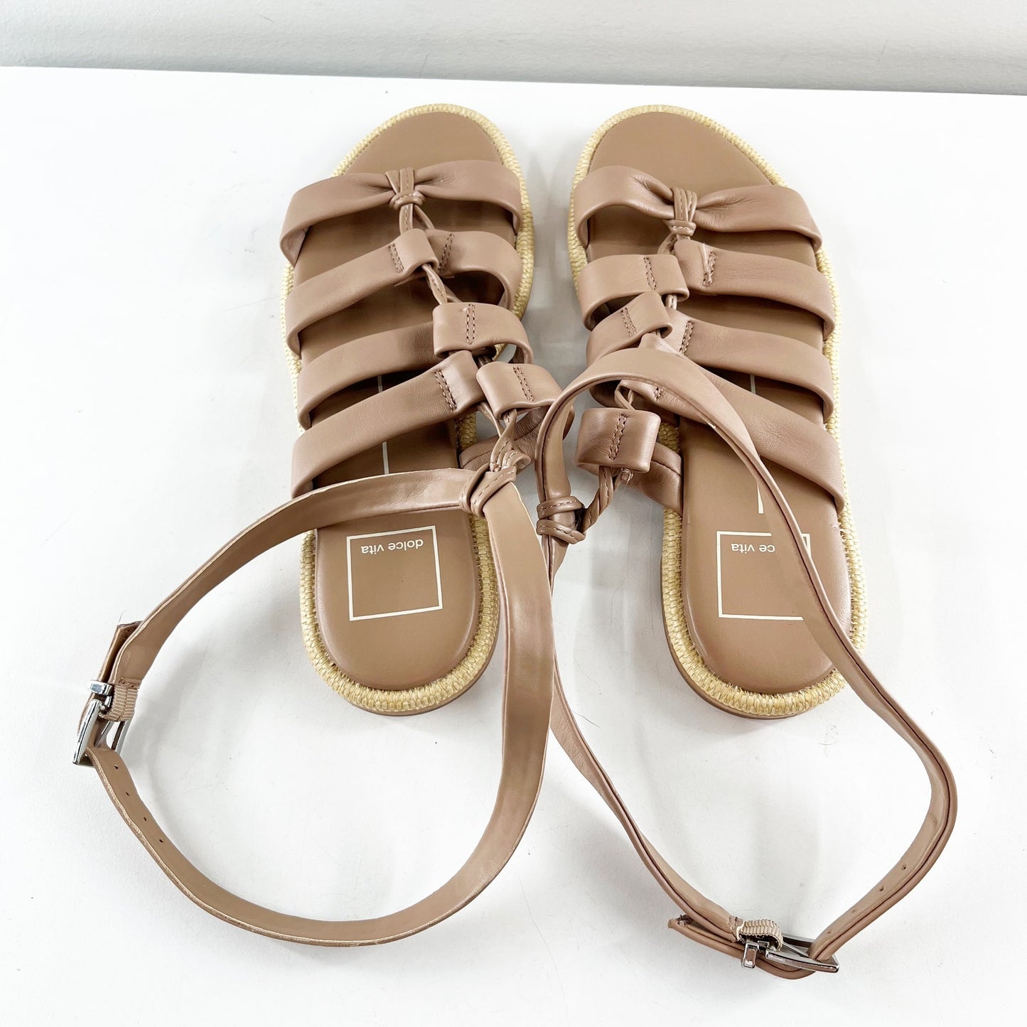 Dolce Vita Adison Ankle Strap Leather Sandals in Cafe Tan 7.5
