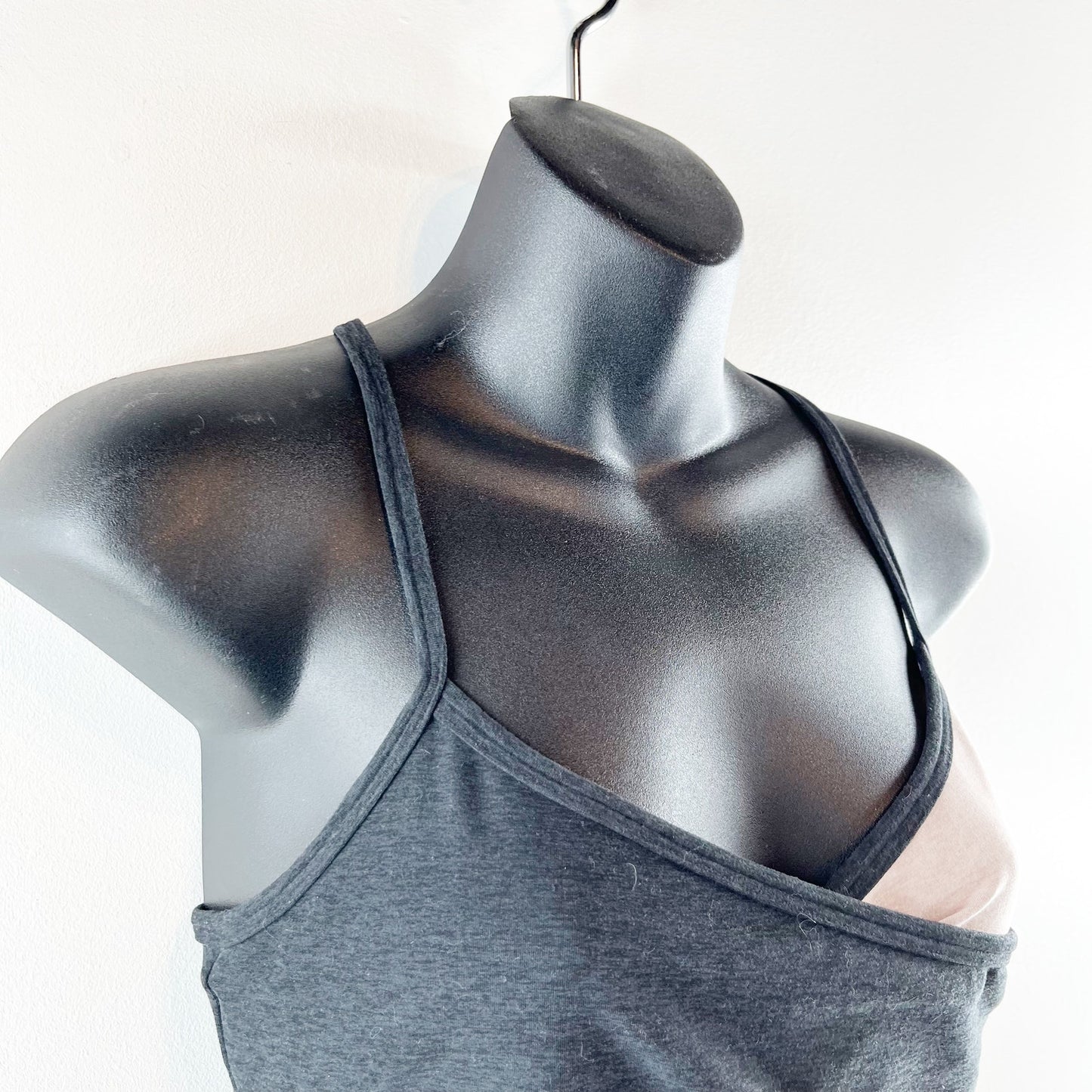 Beyond Yoga Spacedye Blocked At Your Leisure Colorblock Crossover Bra Gray Large