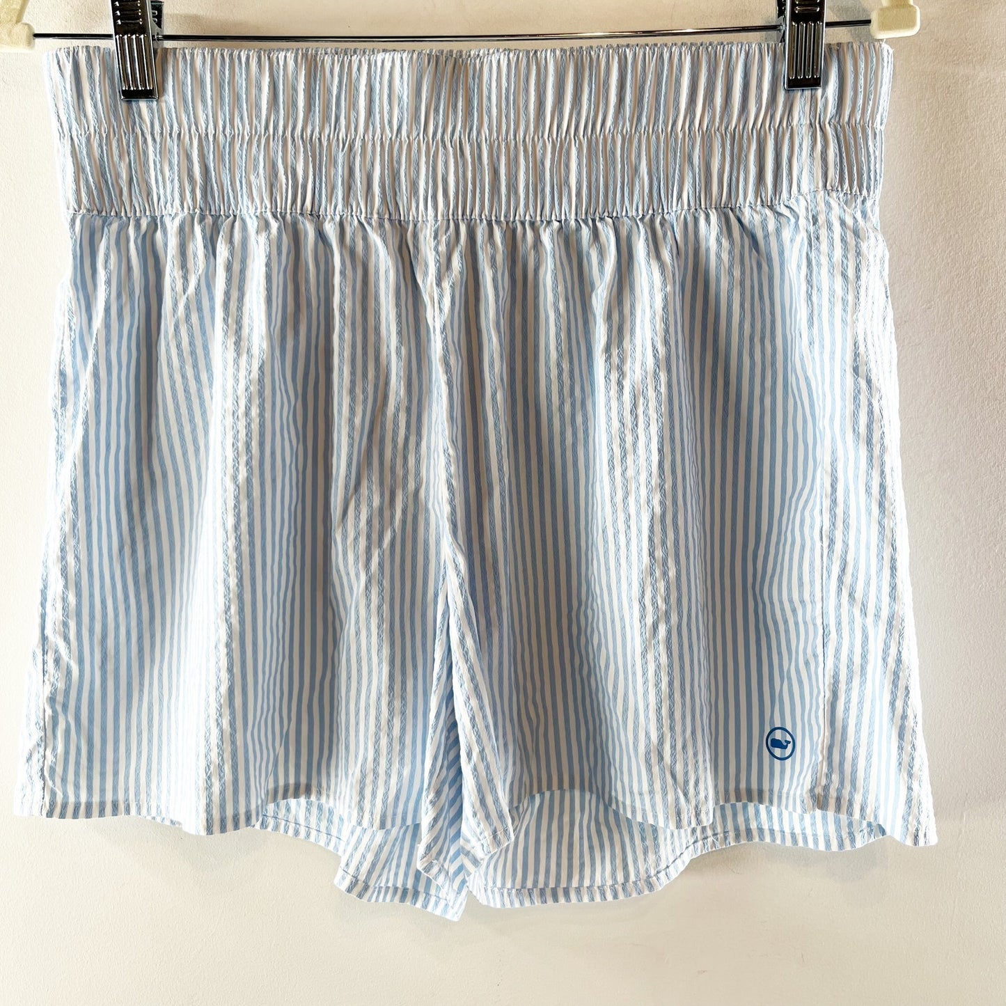 Vineyard Vines Seaside Harbor Seersucker Striped Shorts Blue White Medium
