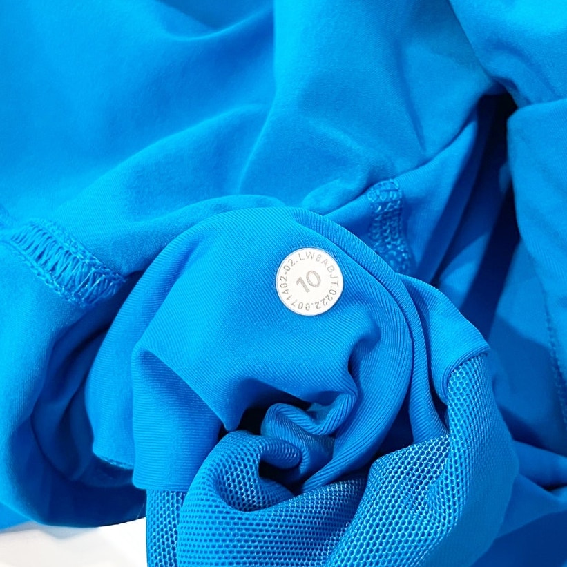 Lululemon Court Rival High-Rise Skirt Skort Long Poolside Blue 10