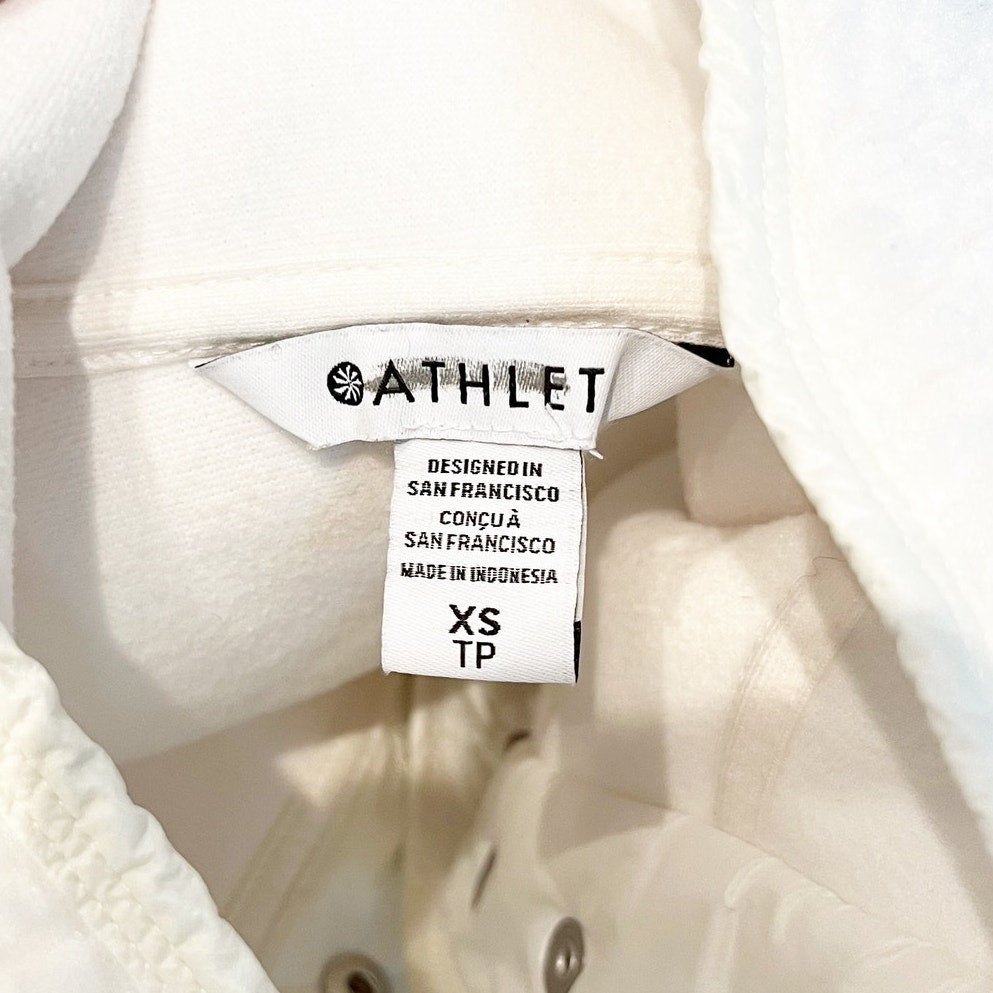 Athleta Cozy Sherpa Fleece Snap Jacket White XS