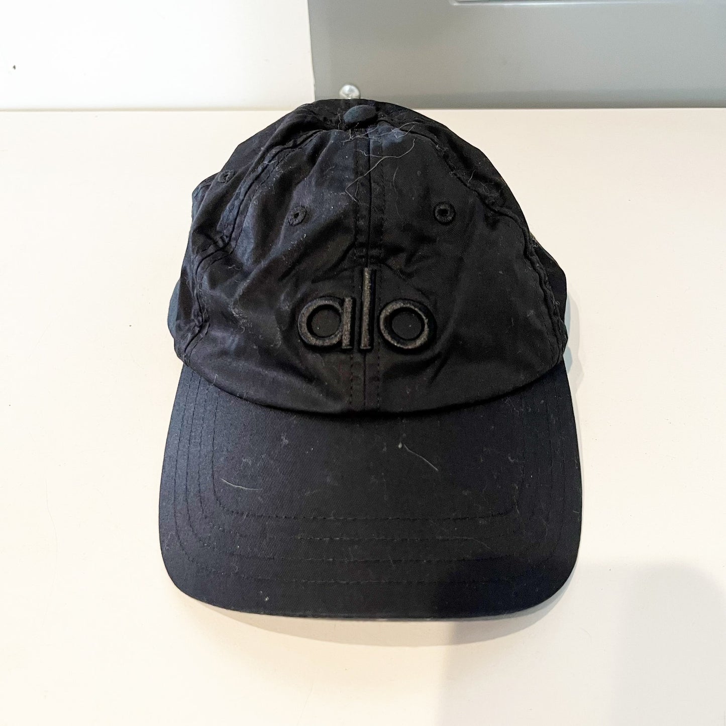 Alo Off Duty One Size Adjustable Baseball Cap Hat Black
