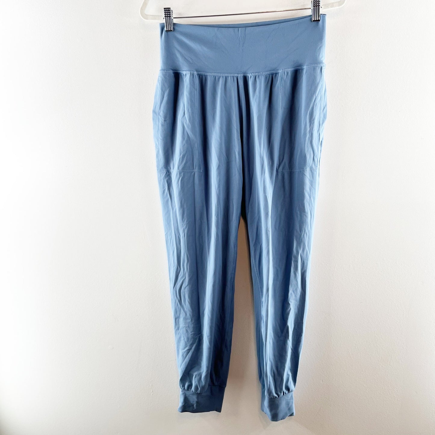 Athleta Salutation Pull On High Waisted Jogger Pants Blue Star Medium