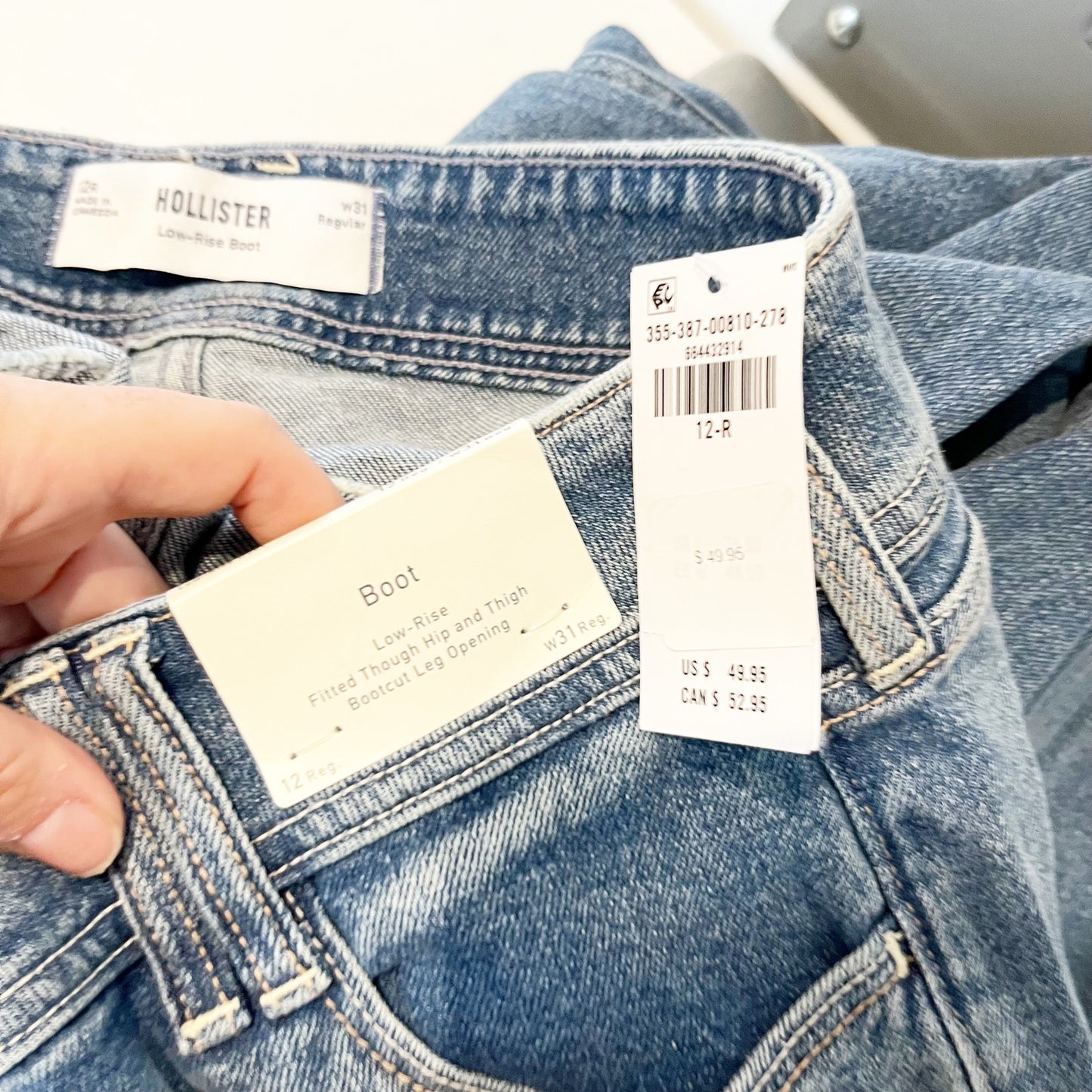 Hollister Low Rise Bootcut Y2K Jeans Blue 31 / 12