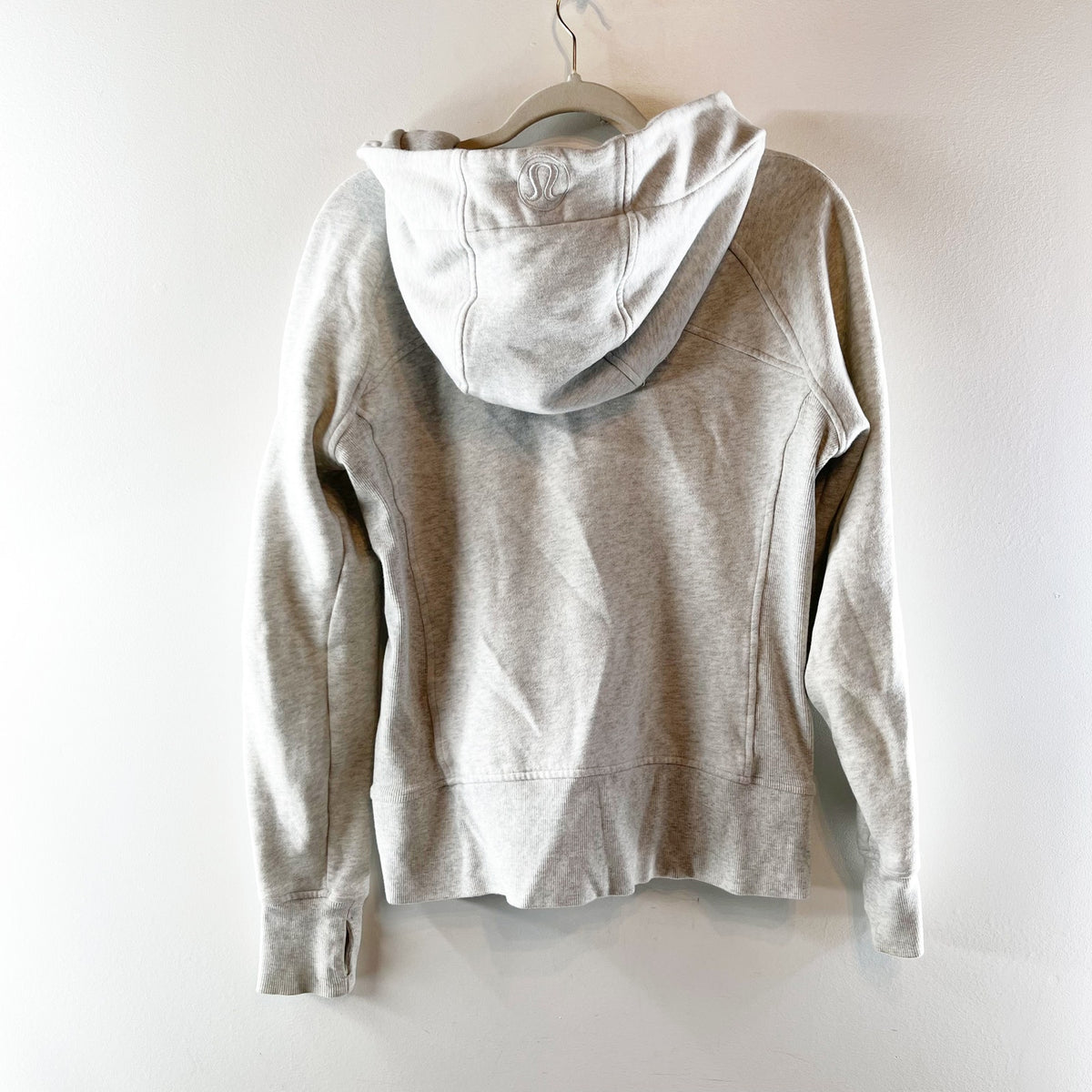 Lululemon Scuba Hoodie Light Cotton Fleece Heathered Core Ultra Light Grey 10