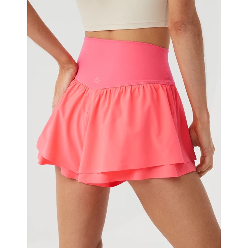 OFFLINE By Aerie Real Me High Rise Layered Flirty Short Tropidelic Pink Medium