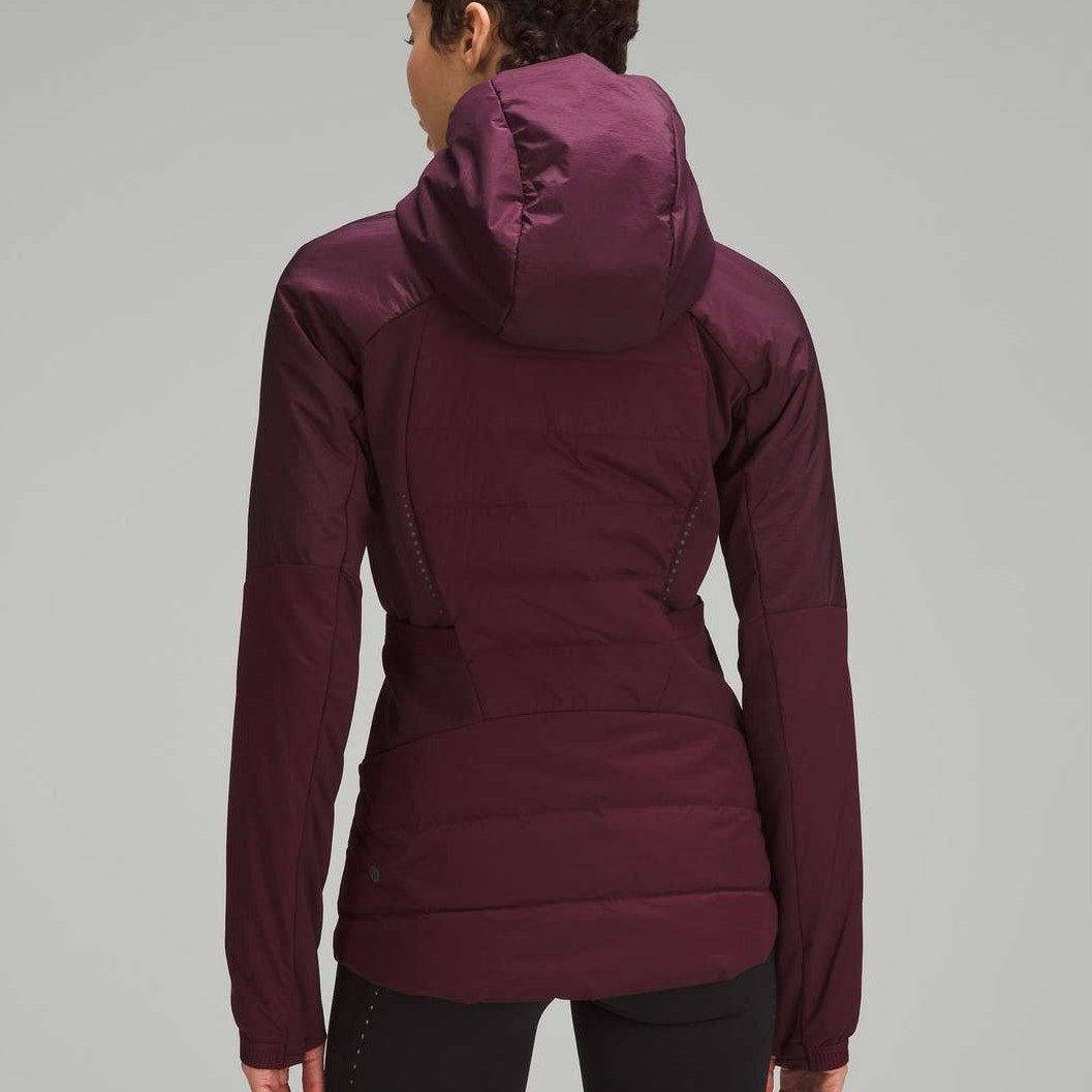 Lululemon Down For It All Water-Resistant Full Zip Hooded Jacket Cassis 4