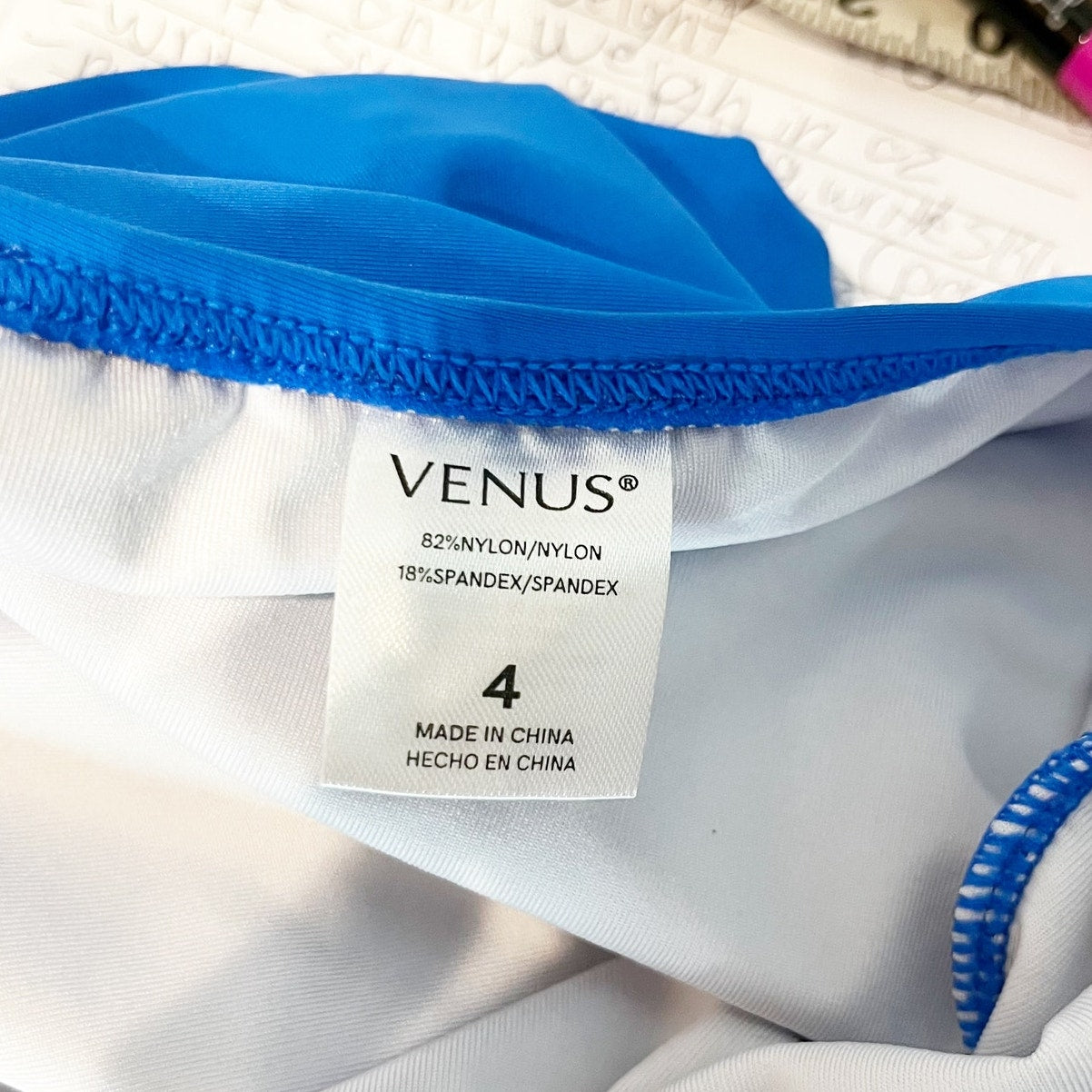 Venus Halter Keyhole Cutout One Piece Swimsuit Blue 4