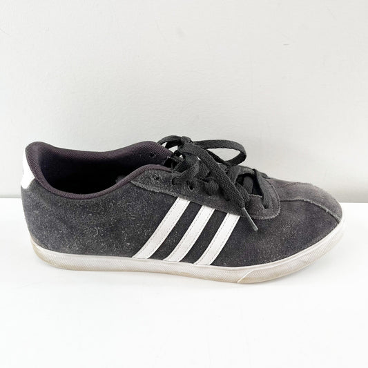 Adidas Neo Courtset Low Court Lace Up Shoes Sneakers Gray 9.5