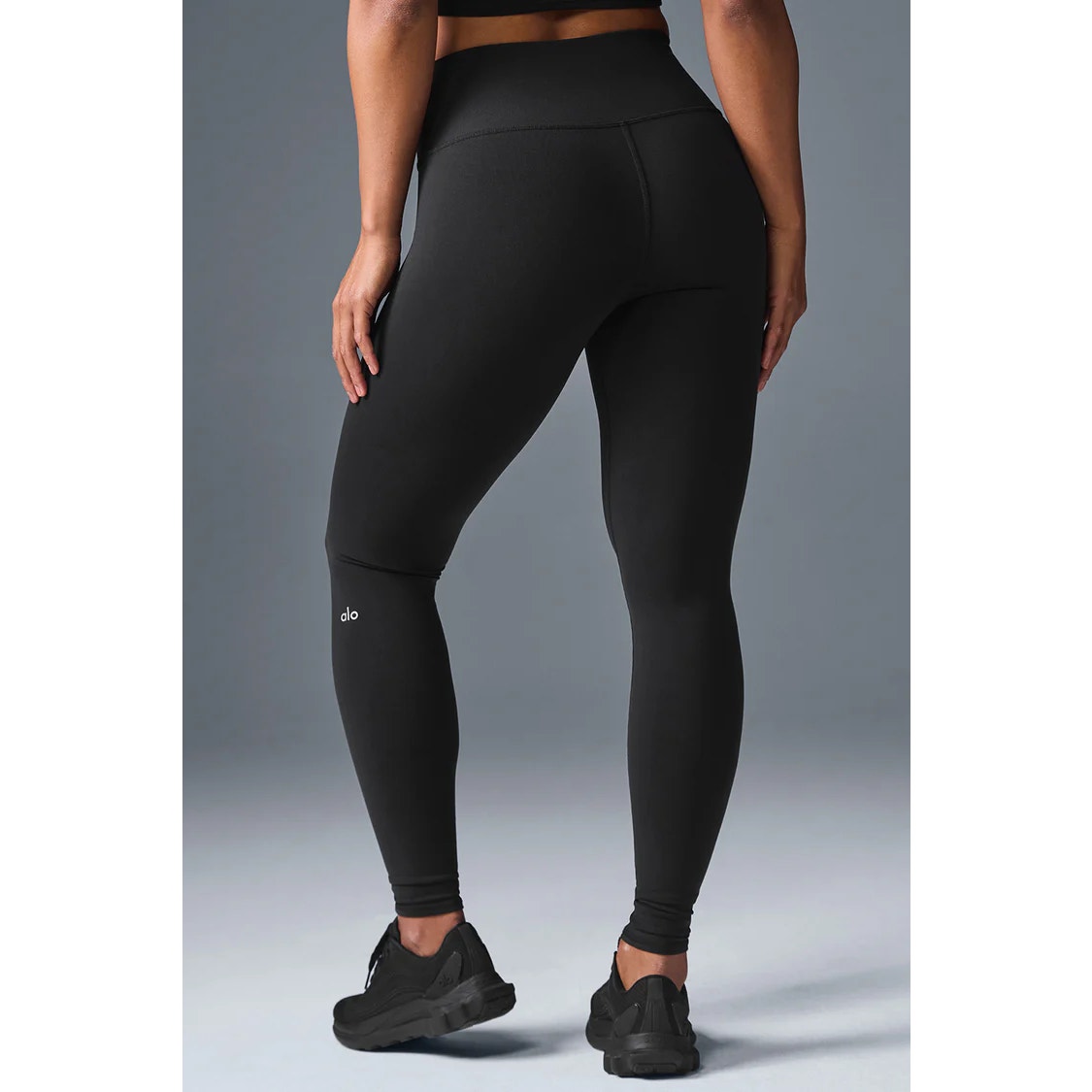 Alo Yoga Airbrush Pull On High-Waisted Leggings Pants Black XS