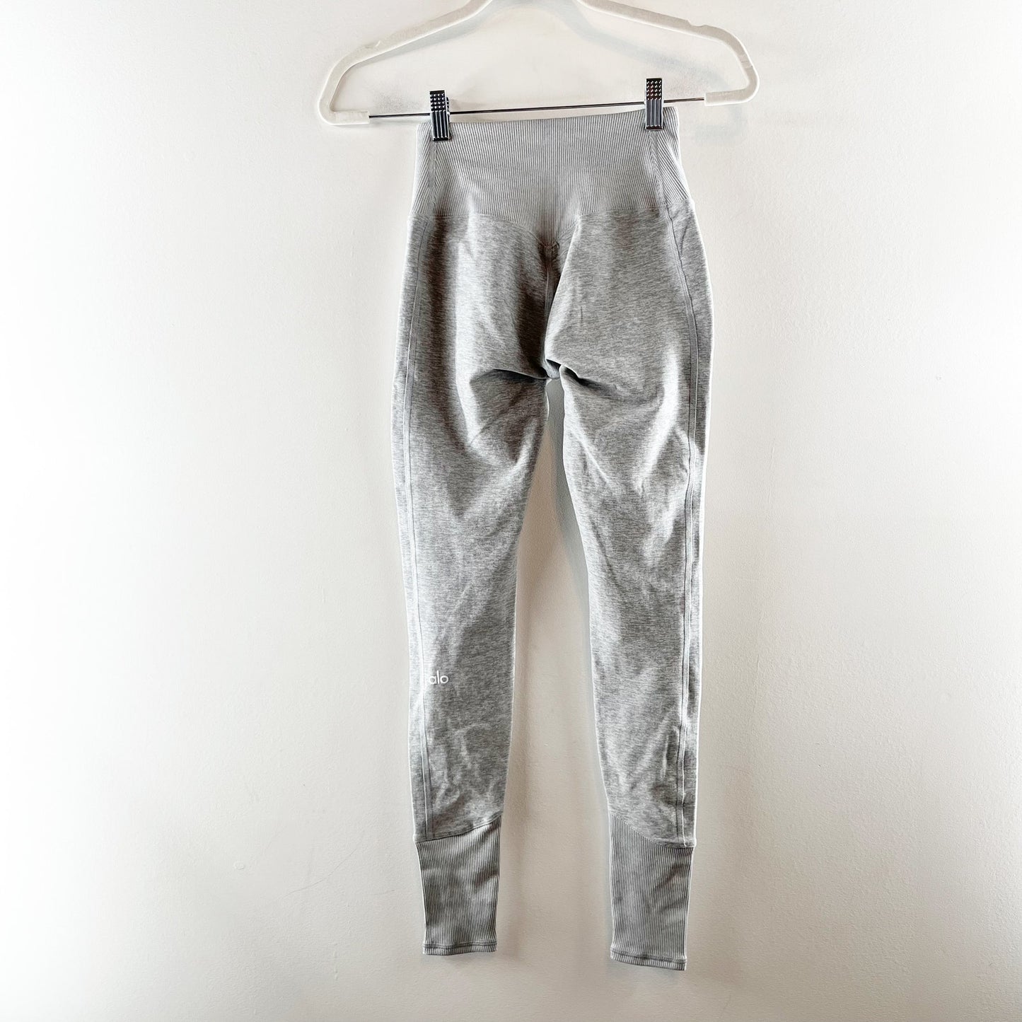 Alo Yoga High Waisted Alosoft Lounge Leggings Pants Athletic Heather Grey XS
