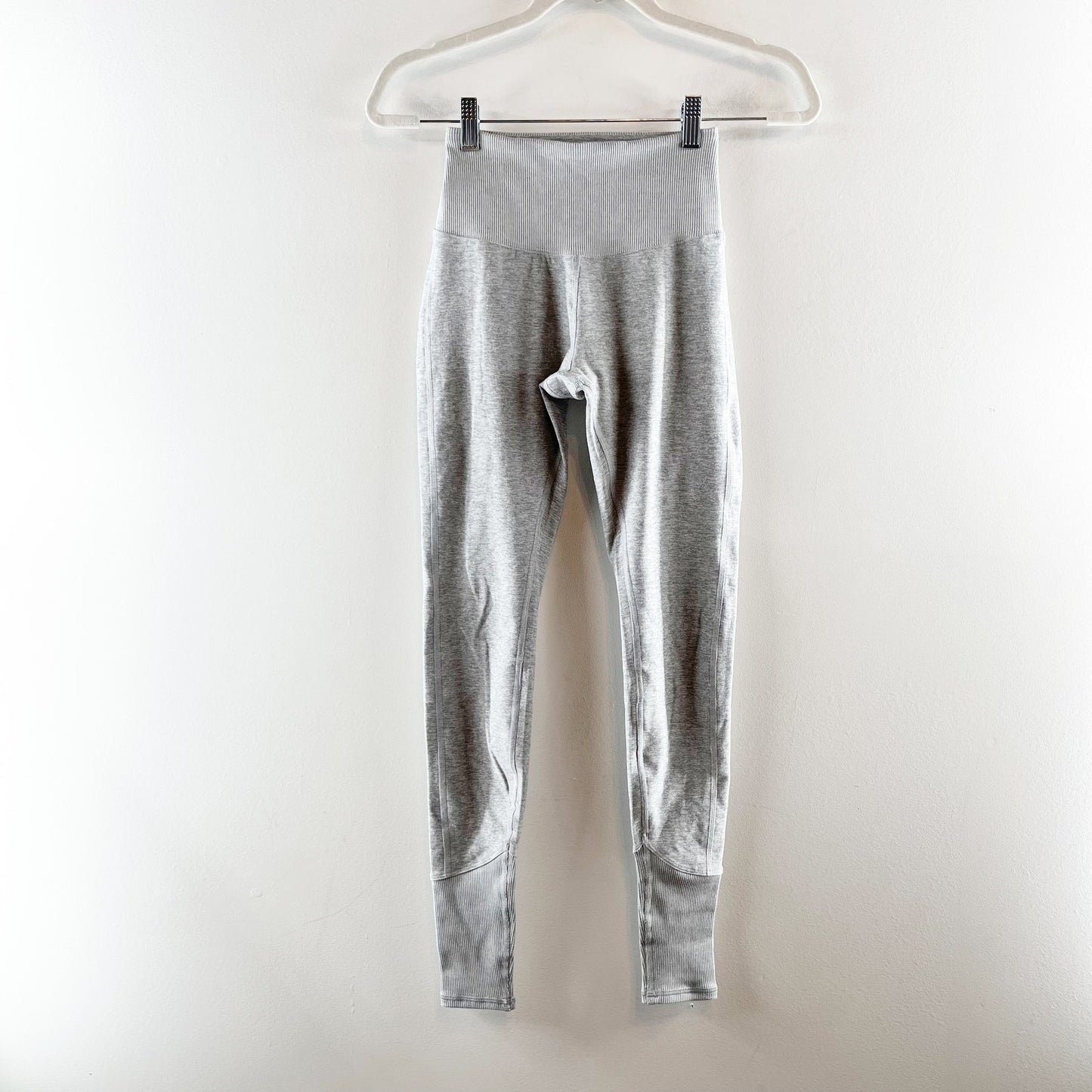 Alo Yoga High Waisted Alosoft Lounge Leggings Pants Athletic Heather Grey XS