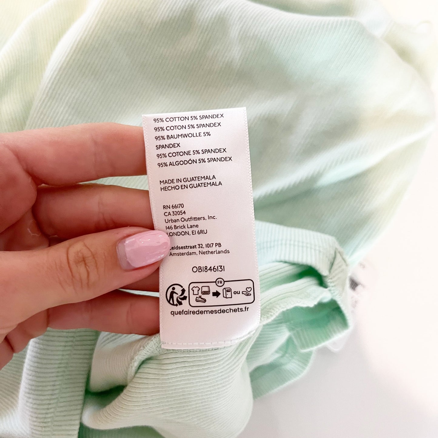 Free People Long Sleeve Off The Shoulder Gigi Top Mineral Sea Mint Green XS