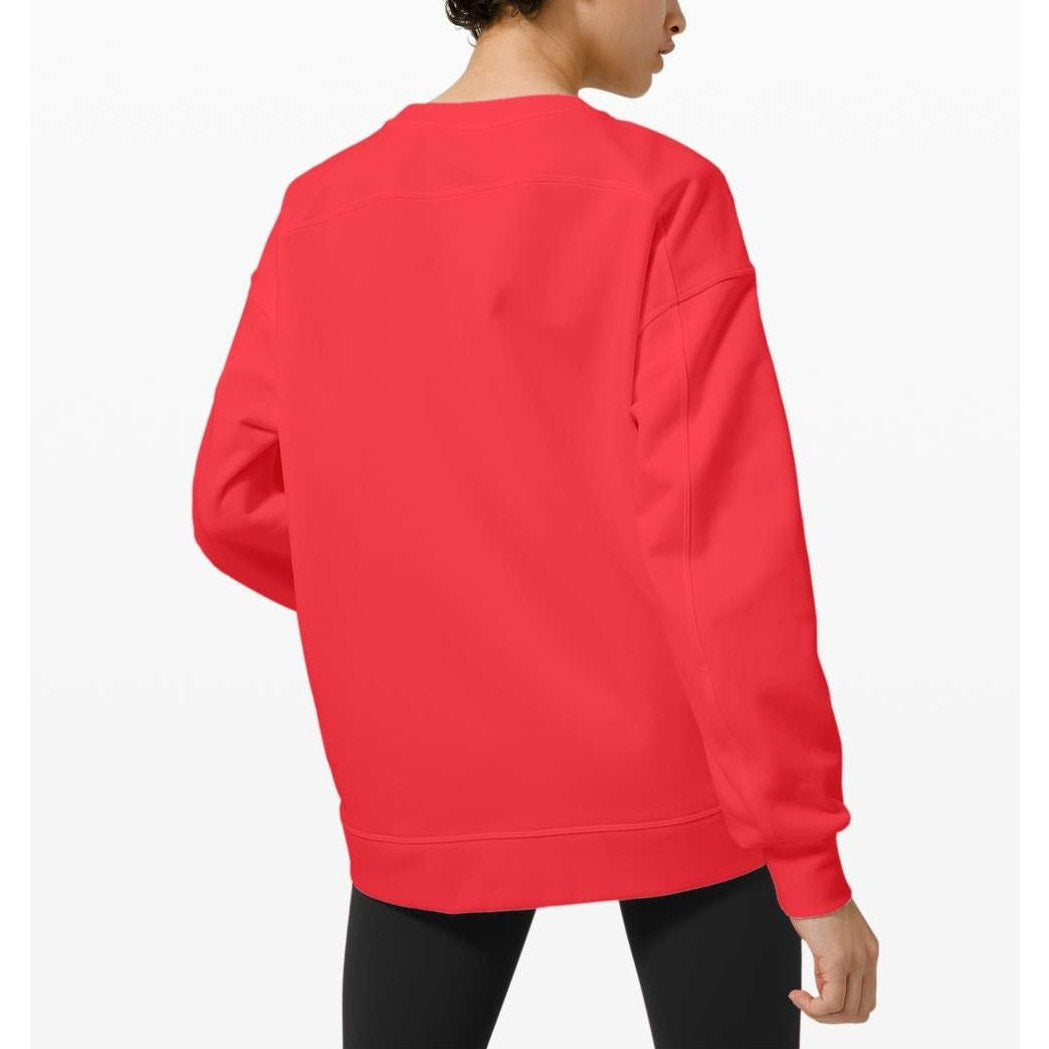 Lululemon Perfectly Oversized Crew Neck Sweatshirt Carnation Red 14