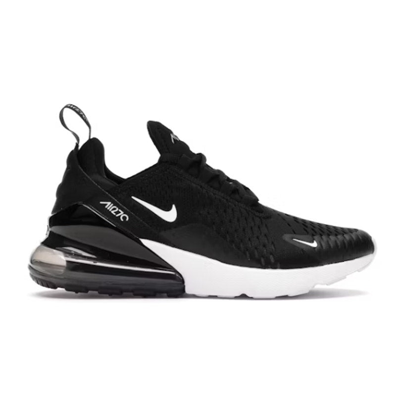 Nike Air Max 270 Low Top Running Sneakers Black White 9.5