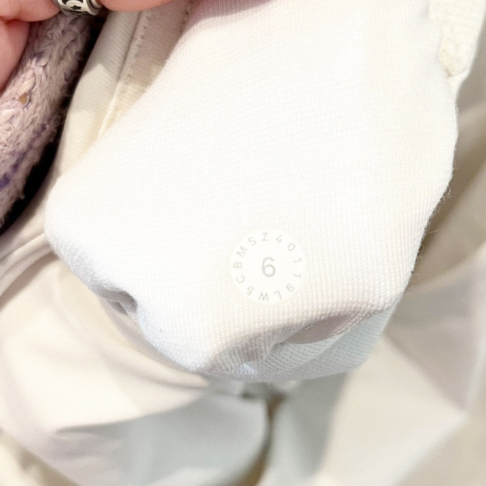 Lululemon Clear The Court Tight Leggings Mesh 28" White 6