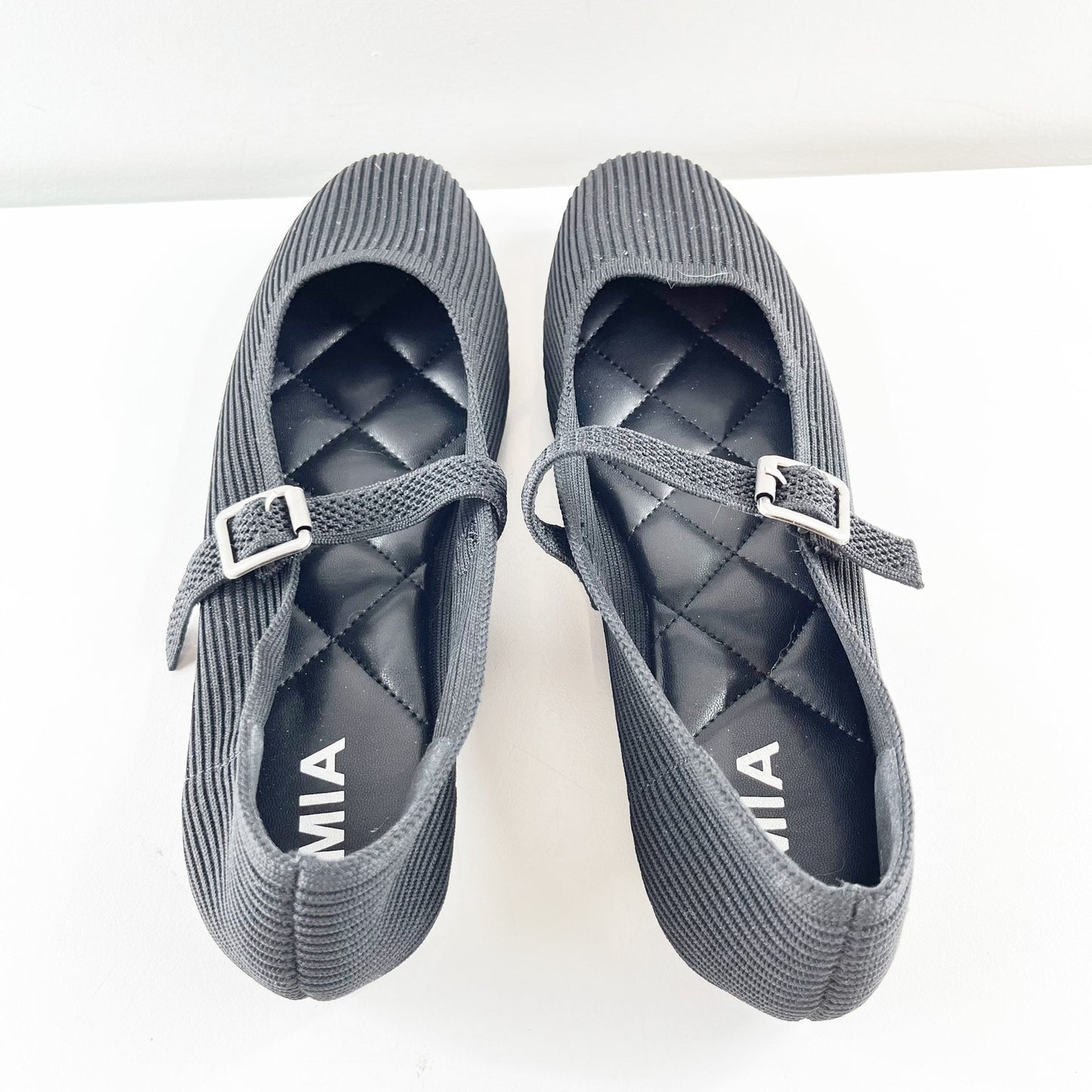 MIA Brita Mary Jane Square Toe Ballet Flats Black 8.5