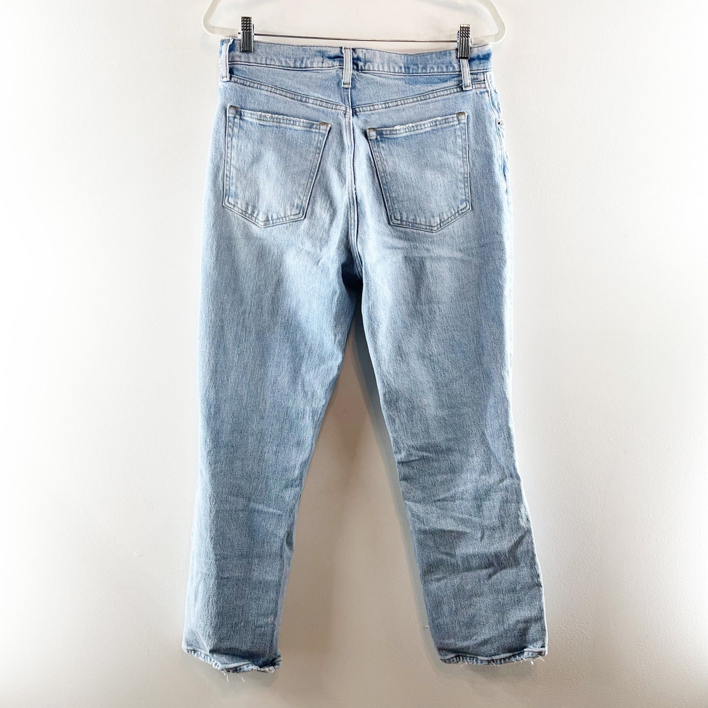 Abercrombie The 90s Straight Leg Ultra High Rise Jeans Blue 10 Short
