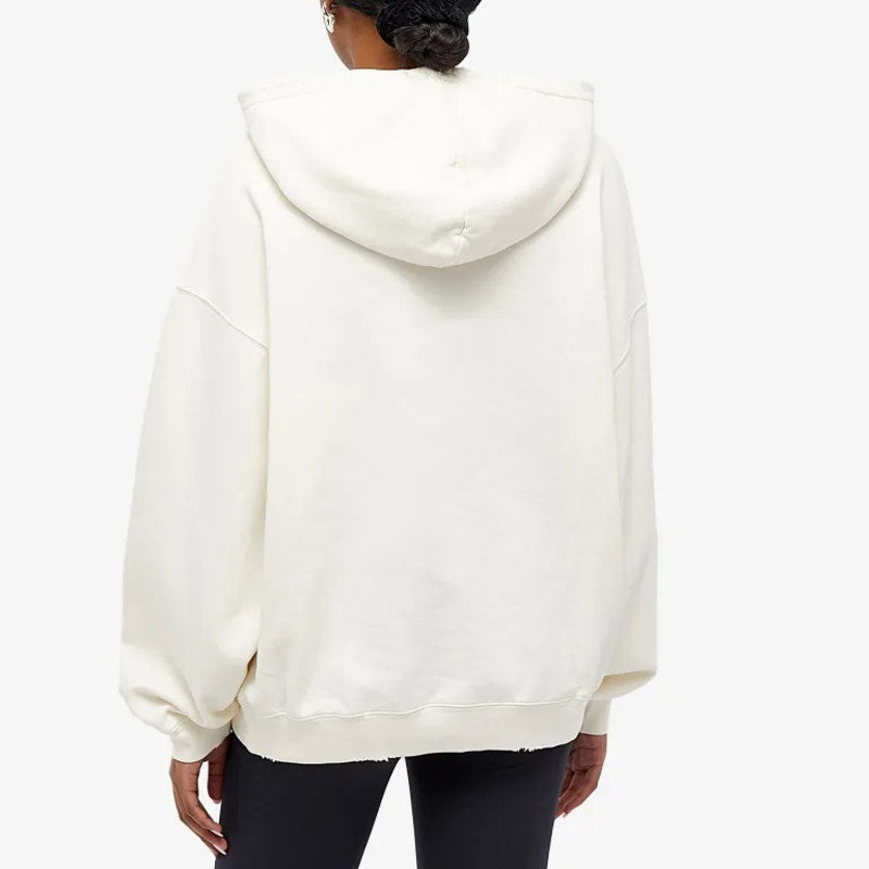 Anine Bing Sport Harvey Organic Cotton Oversized Graphic Sweatshirt White XS