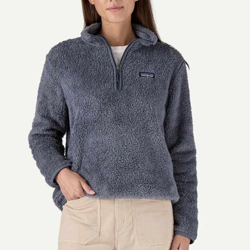 Patagonia Los Gatos Long Sleeve 1/4-Zip Fleece Pullover Sweater Gray Small
