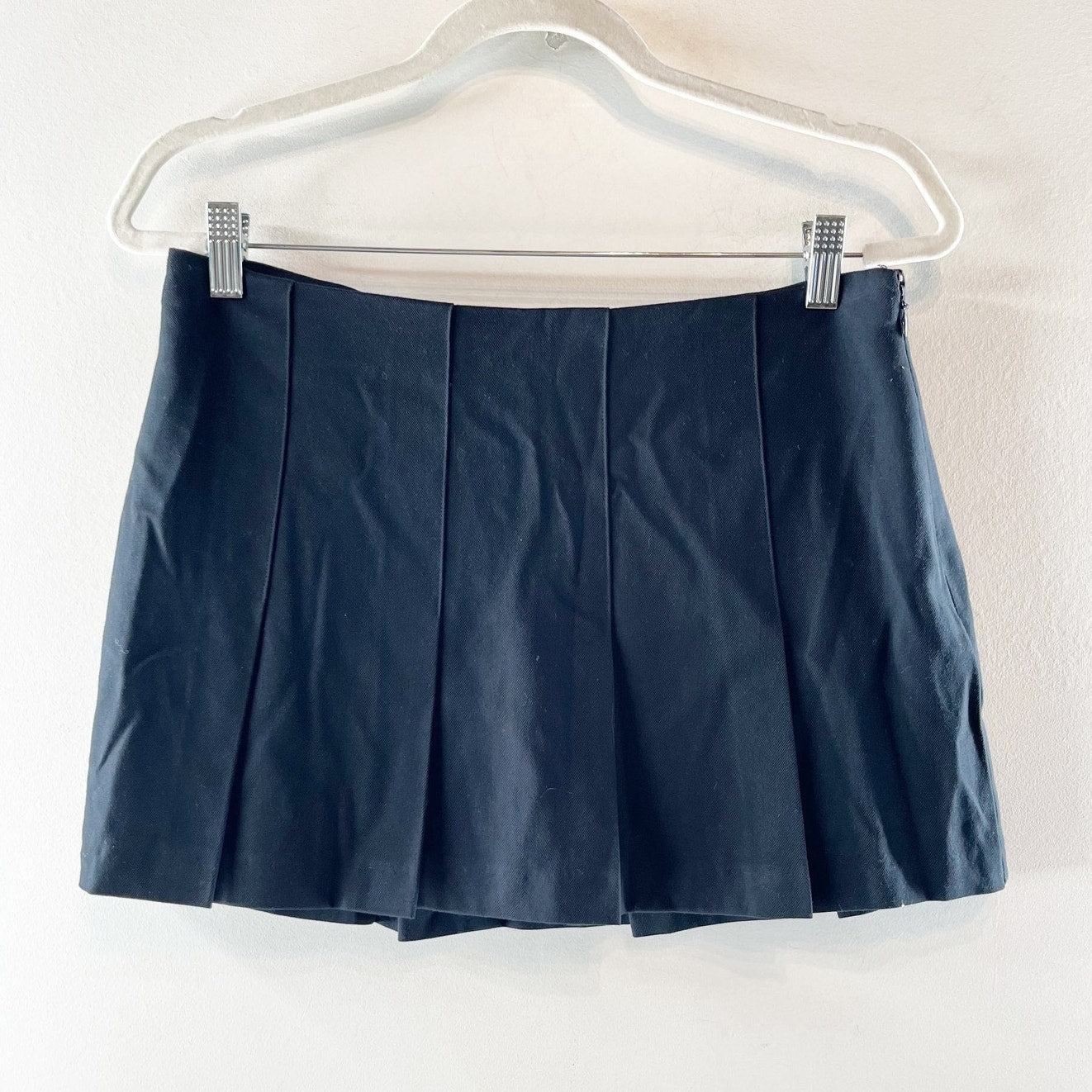 Abercrombie Pleated Mini Skirt Skort Black Small